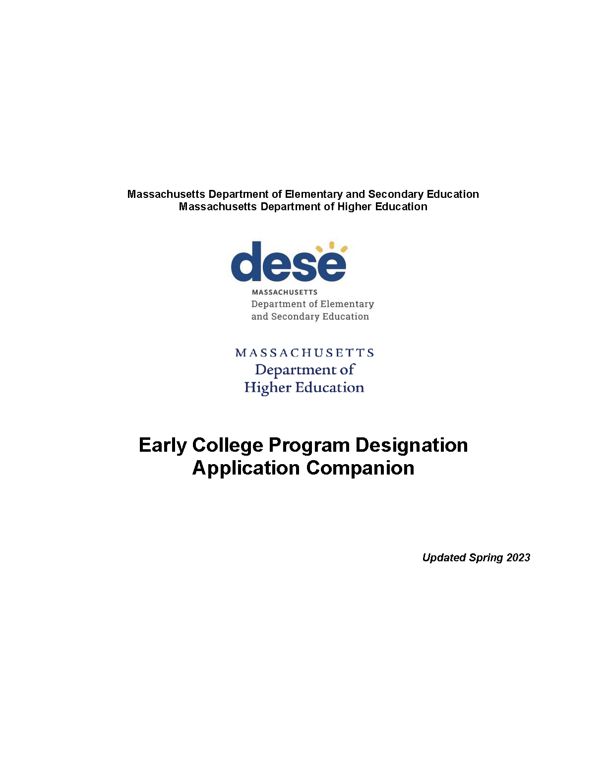 Cover Early College Designation Companion Document_2023.pdf